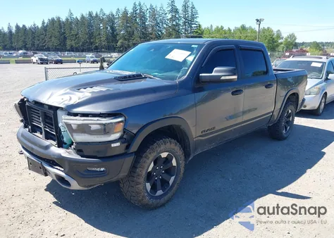 2021 Ram 1500 Rebel 4X4 5'7 Box z USA, uszkodzony, nr VIN 1C6SRFLT4MN508768